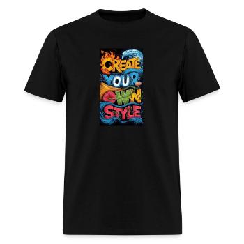 CRETE - Men's T-Shirt - black - Front - Jose (178cm)