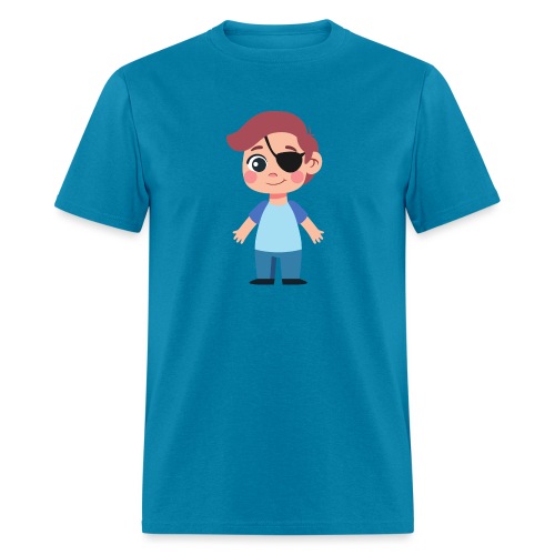 Boy with eye patch - Men's T-Shirt