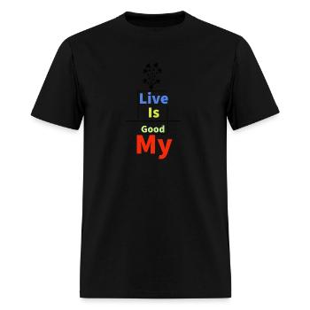 Live - Men's T-Shirt - black - Front - Jose (178cm)