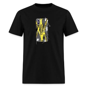 phone stay away sign - Men's T-Shirt - black - Front - Jose (178cm)