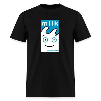 milk blur - Men's T-Shirt - black - Front - Jose (178cm)