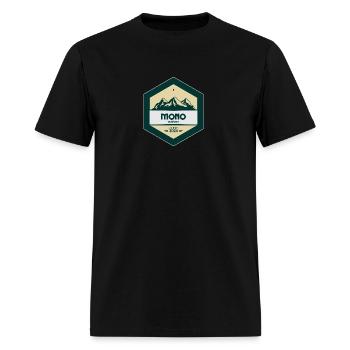 Mono Outdoors Hexa Crest Green - Men's T-Shirt - black - Front - Jose (178cm)