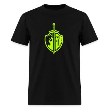 Sword And Shield - Men's T-Shirt - black - Front - Jose (178cm)