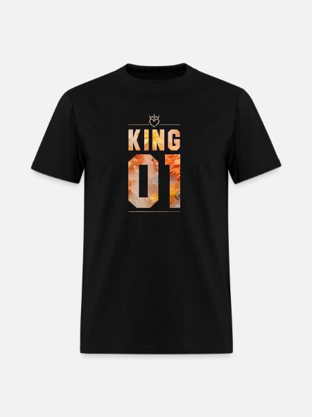 KING AND QUEEN - Men's T-Shirt - black