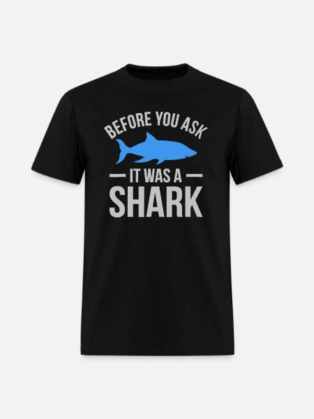 It Was A Shark Funny Amputee Prosthetic Surgery - Men's T-Shirt - black