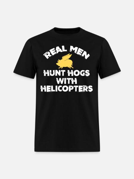 Hog Hunting, boar hunter - Men's T-Shirt - black