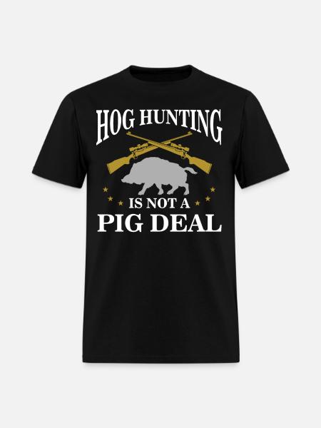 Hog Hunting, boar hunter - Men's T-Shirt - black