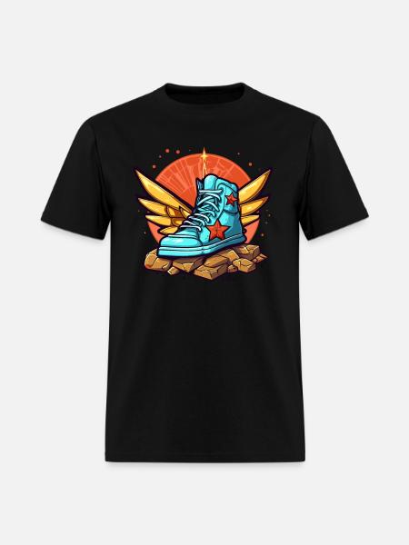 Sneaker Heaven with Wings - Men's T-Shirt - black