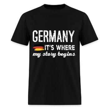 Germany it is where my story begins germany - Men's T-Shirt - black - Front - Jose (178cm)