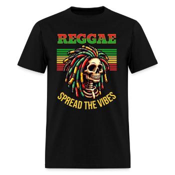Squelette reggae - T-shirt Homme - noir - Devant - Jose (178cm)