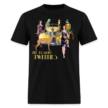 The Roaring twenties Flapper Fashion - Men's T-Shirt - black - Front - Jose (178cm)