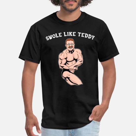 Bodybuilding Teddy Roosevelt Fitness Gifts Gym' Men's T-Shirt