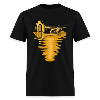 Trumpet Player Musician Marching Band Trumpeter - Men's T-Shirt - black - Front - Jose (178cm)