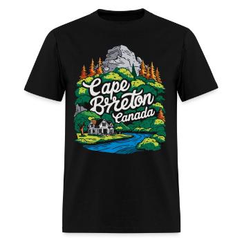 Cape Breton Canada. - Men's T-Shirt - black - Front - Jose (178cm)