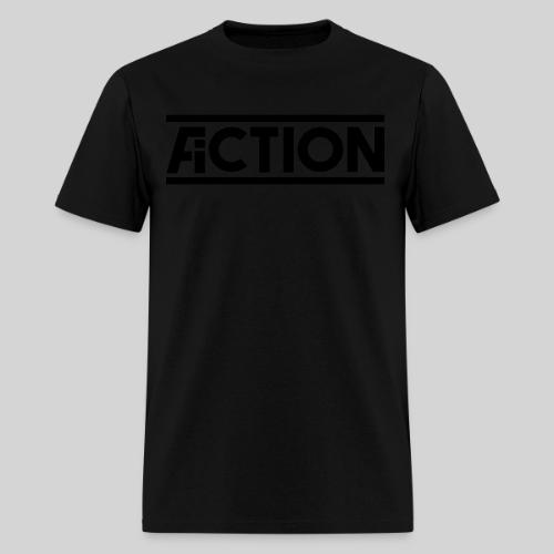 Action Fiction Logo (Black) - Men's T-Shirt