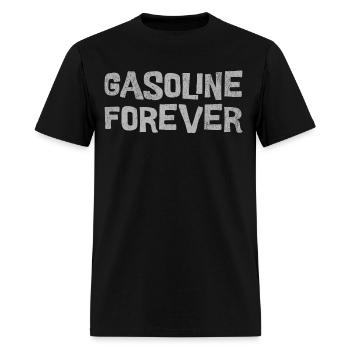 Gasoline Forever - Men's T-Shirt - black - Front - Jose (178cm)