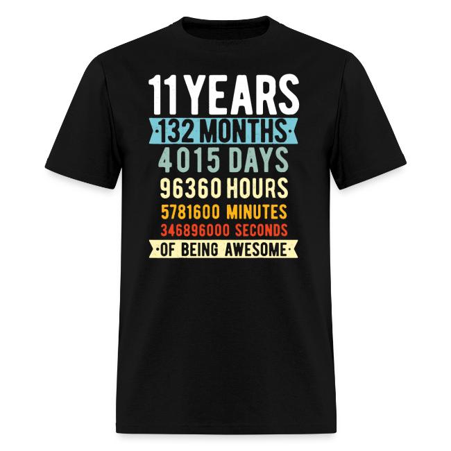 11th Birthday 11 Years Old Vintage