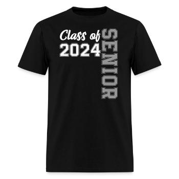 Class of 2024 Senior 24 High School - Men's T-Shirt - black - Front - Jose (178cm)