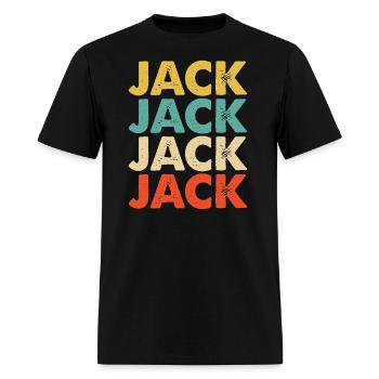 Jack Name - Men's T-Shirt - black - Front - Jose (178cm)