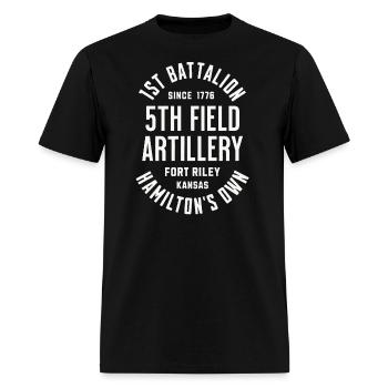 1st Battalion 5th Field Artillery Hamilton - Men's T-Shirt - black - Front - Jose (178cm)