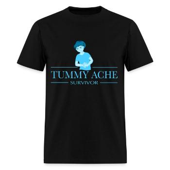 Tummy Ache Survivor - Men's T-Shirt - black - Front - Jose (178cm)