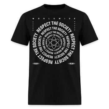 Respect The Society - Men's T-Shirt - black - Front - Jose (178cm)