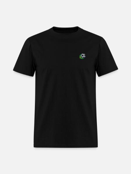Football embroidered - Men's T-Shirt - black