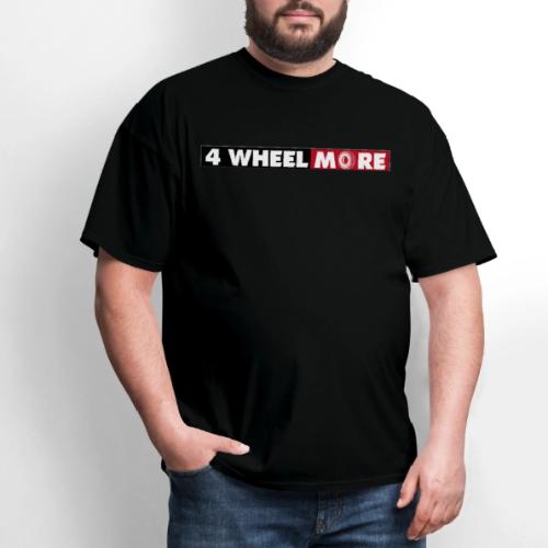 4 Wheel More Rectangle Logo - Men's T-Shirt