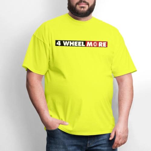 4 Wheel More Rectangle Logo - Men's T-Shirt