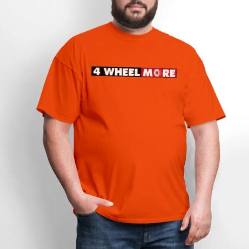 4 Wheel More Rectangle Logo - Men's T-Shirt