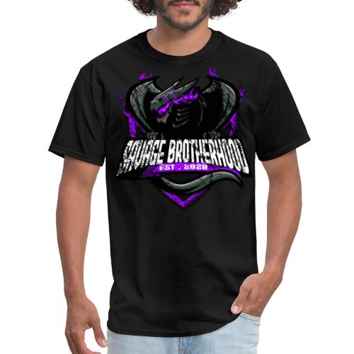 SAVAGE BROTHERHOOD Stamped Logo Purple - Men's T-Shirt