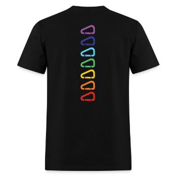 Chakras carabiners - Men's T-Shirt - black - Back - Jose (178cm)