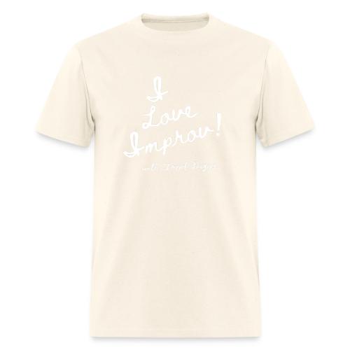 I Love Improv White - Men's T-Shirt