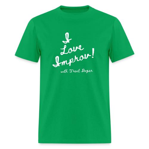 I Love Improv White - Men's T-Shirt