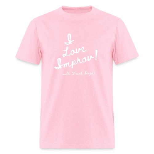 I Love Improv White - Men's T-Shirt
