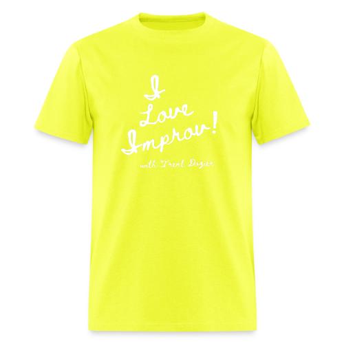 I Love Improv White - Men's T-Shirt