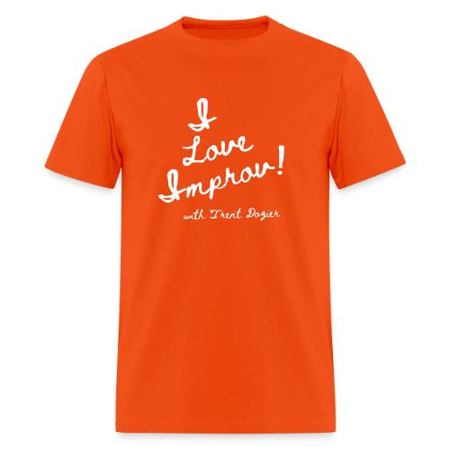 I Love Improv White - Men's T-Shirt