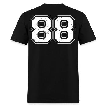 88 - Men's T-Shirt - black - Back - Jose (178cm)