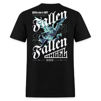 Fallen Angel T-Shirt Illustration - Men's T-Shirt - black - Back - Jose (178cm)