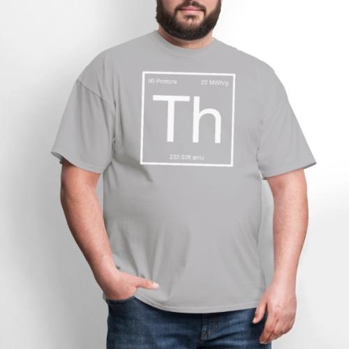 Thorium. Double-sided design. White text. - Men's T-Shirt