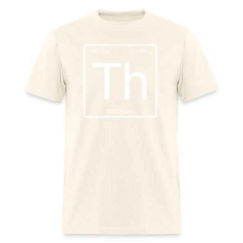Thorium. Double-sided design. White text. - Men's T-Shirt