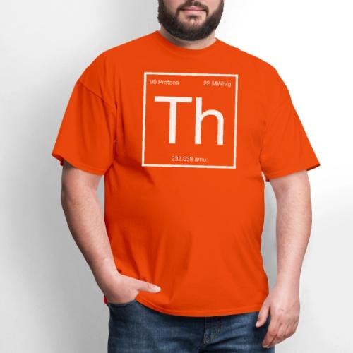 Thorium. Double-sided design. White text. - Men's T-Shirt