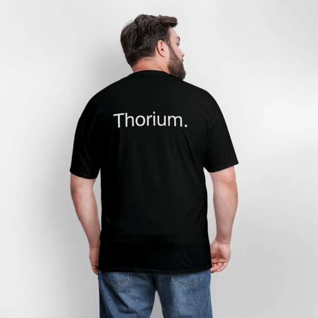 Thorium. Double-sided design. White text.