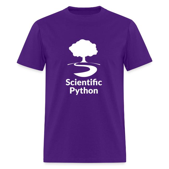 scientific python white logo