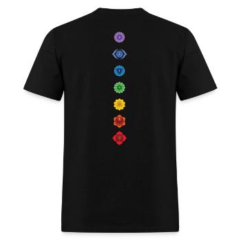 Chakra - Men's T-Shirt - black - Back - Jose (178cm)