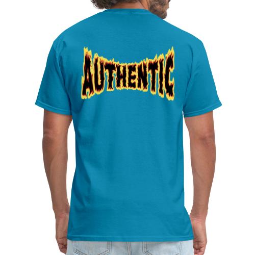 authentic on fire - Men's T-Shirt
