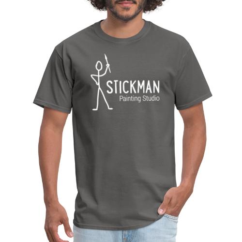 Stickman Logo In White - Men's T-Shirt