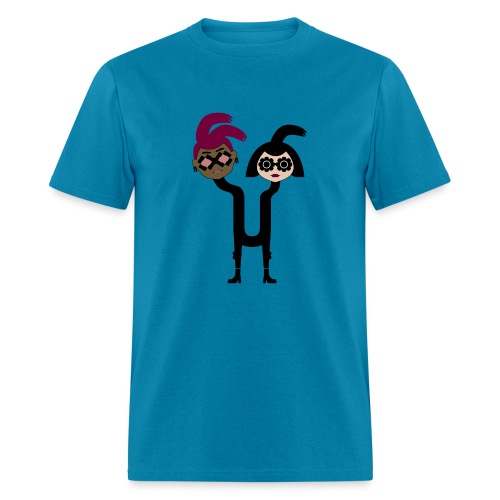 Alphabet Letter U - Strange Two Headed Woman - Men's T-Shirt