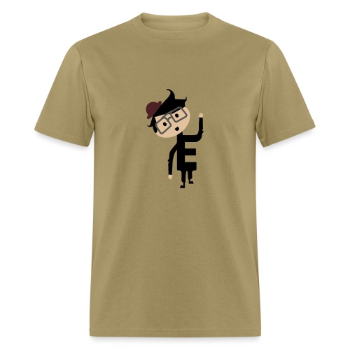 Alphabet Letter E - Uneven Little Man Enzo - Men's T-Shirt