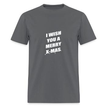 x mas - Men's T-Shirt - charcoal - Front - Jose (178cm)